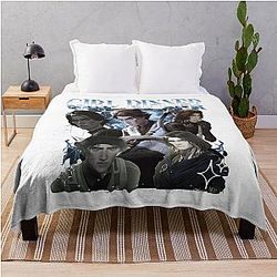 Viktor Fan Art Gamer Movies Vintage 90s Throw Blanket