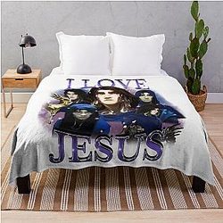 Viktor Jesus Fan Art Gamer Movies Vintage Throw Blanket