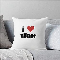 I Love Viktor Arcane Throw Pillow