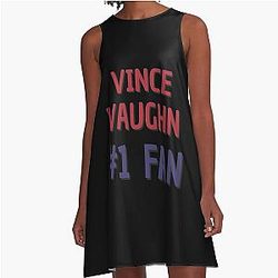 Vince Vaughn Fan A-Line Dress
