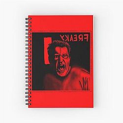 Monochromatic Vince Vaughn Spiral Notebook