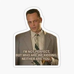 Vince Vaughn Funny Sticker