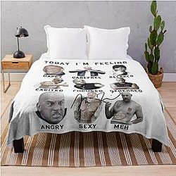 Vin Diesel Dominic Toretto Throw Blanket