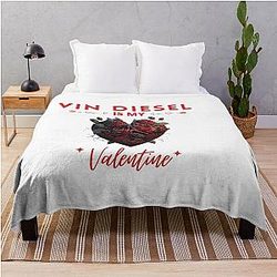 Vin Diesel My Valentine Throw Blanket
