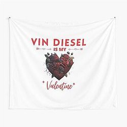 Vin Diesel Valentine Tapestry