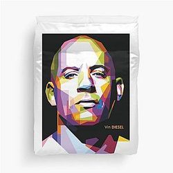 Vin Diesel Pop Art Duvet Cover