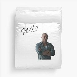 Vin Diesel Autograph Duvet Cover