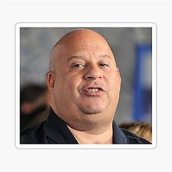 Fat Vin Diesel Sticker
