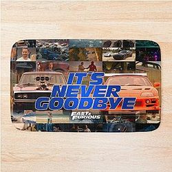 Fast and Furious - It's Never Goodbye - Paul Walker - Vin Diesel Bath Mat