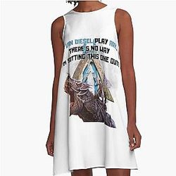 ARK: If Vin Diesel played ARK, there's no way I'm sitting this one out! A-Line Dress