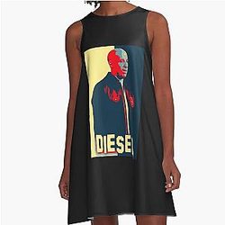 Vin Diesel Fan Art Classic A-Line Dress Illustration(Hope Poster) 131020938