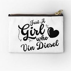A Girl Who Loves Vin Diesel Zipper Pouch