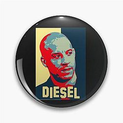 Vin Diesel Fan Art Illustration Hope Poster Classic Pin