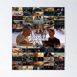 Fast and Furious is a History of Legend - Paul Walker - Vin Diesel Poster