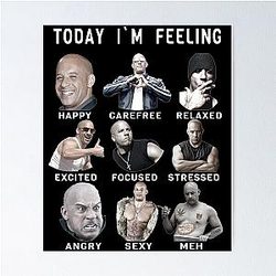 Vin Diesel - Dominic Toretto Poster
