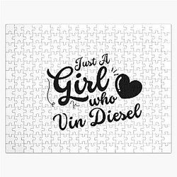 Just A Girl Who Loves Puzzle Vin Diesel