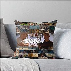 Fast Furious is a History of Legend - Paul Walker - Vin Diesel Throw Pillow