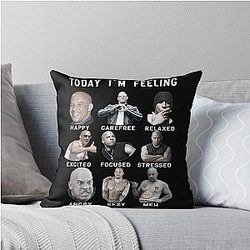 Vin Diesel Dominic Toretto Throw Pillow