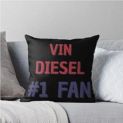 Vin Diesel Fan Throw Pillow
