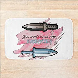 You don't have any enemies Vinyl Saga Bath Mat