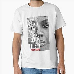 Viola Davis: Sophisticated Elegance in Classic T-Shirt