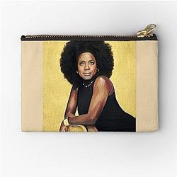 Viola Davis Golden Portrait Zipper Pouch