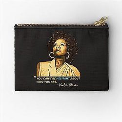 Viola Davis: Sophisticated Elegance in Premium Designs Zipper Pouch