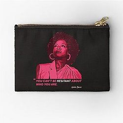 Viola Davis: Sophisticated Elegance in Premium T-Shirt Design Zipper Pouch