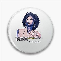 Viola Davis: Sophisticated Elegance in Premium T-Shirt Design Pin