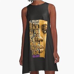 Viola Davis: Sophistication in Premium T-Shirt A Line Dress