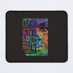 Viola Davis: Sophisticated Elegance in Premium T-Shirt Design Mouse Pad
