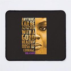 Viola Davis: Elegance in Premium T-Shirt Designs Mouse Pad