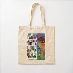 Viola Davis: Sophisticated Elegance in Cotton Tote Bag