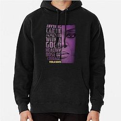 Viola Davis: Sophisticated Elegance in Premium T-Shirts Pullover Hoodie