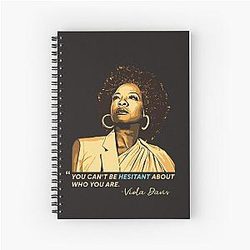 Viola Davis: Sophisticated Elegance in T-Shirt Designs Spiral Notebook