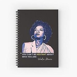 Viola Davis: Sophisticated Elegance in Premium T-Shirt Design Notebook