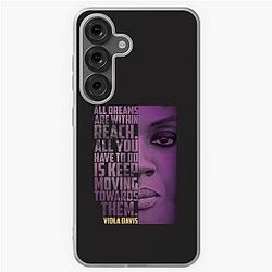 Viola Davis: Sophisticated Elegance in Premium T-Shirt Samsung Galaxy Soft Case