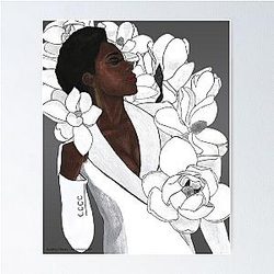 Viola Davis Portrait Magnolias Poster