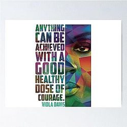 Viola Davis Sophisticated Elegance in T-Shirt Designs Poster