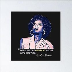 Viola Davis: Sophisticated Elegance in T-Shirt Poster