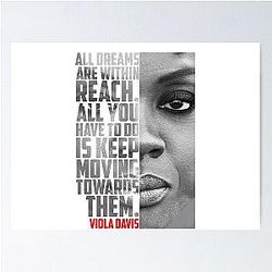 Viola Davis: Sophisticated Elegance in Premium T-Shirt Design Poster