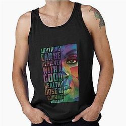 Viola Davis: Sophisticated Elegance in Premium Tank Top