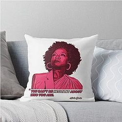 Viola Davis: Sophisticated Elegance in Premium T-Shirt Designs Throw Pillows