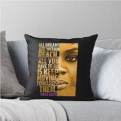 Viola Davis: Sophisticated Elegance in Premium Throw Pillow