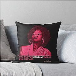 Viola Davis: Sophisticated Elegance in Premium T-Shirt Designs Throw Pillow Cover