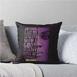 Viola Davis: Sophisticated Elegance in Premium Throw Pillow