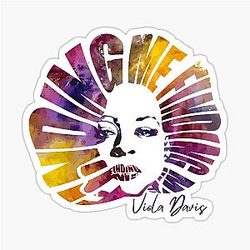 Viola Davis: Sophisticated Elegance in T-Shirt Designs Sticker