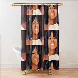 Viola Davis portrait Shower Curtain