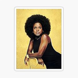 Viola Davis Golden Portrait