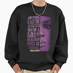 Viola Davis: Sophisticated Elegance in Premium T-Shirt Design Oversized Sweatshirt
